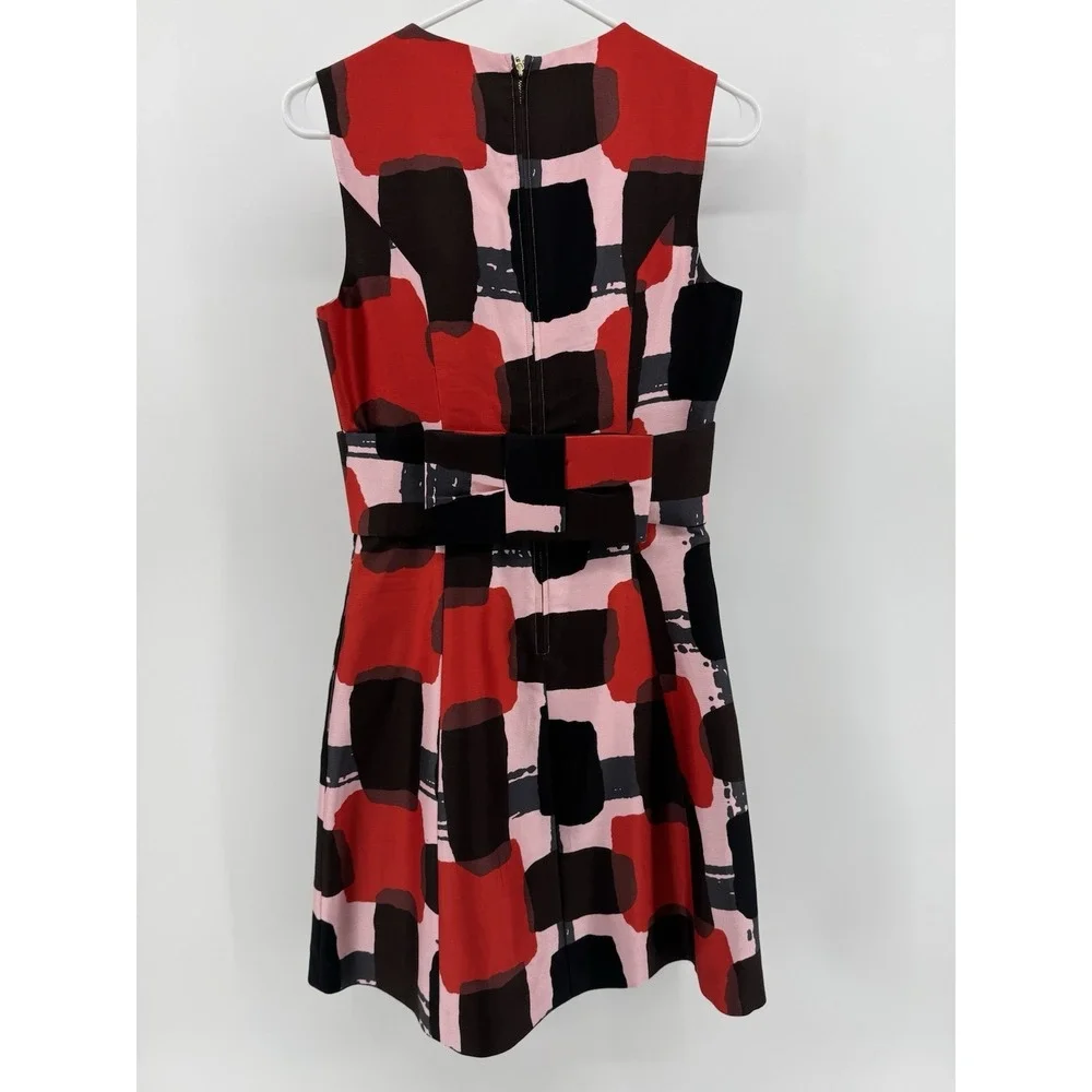 Kate Spade New York‎ Colorblock Pink Red Black Tank Maxi Dress Size 4 NWT